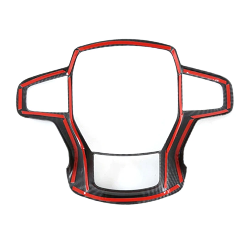 

Car ABS Carbon Steering Wheel Button Cover Trim Decoration for Chevrolet Blazer 2019-2020