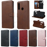 original retro matte flip leather phone case for huawei honor 9x shockproof full protection solid color cases cover shell