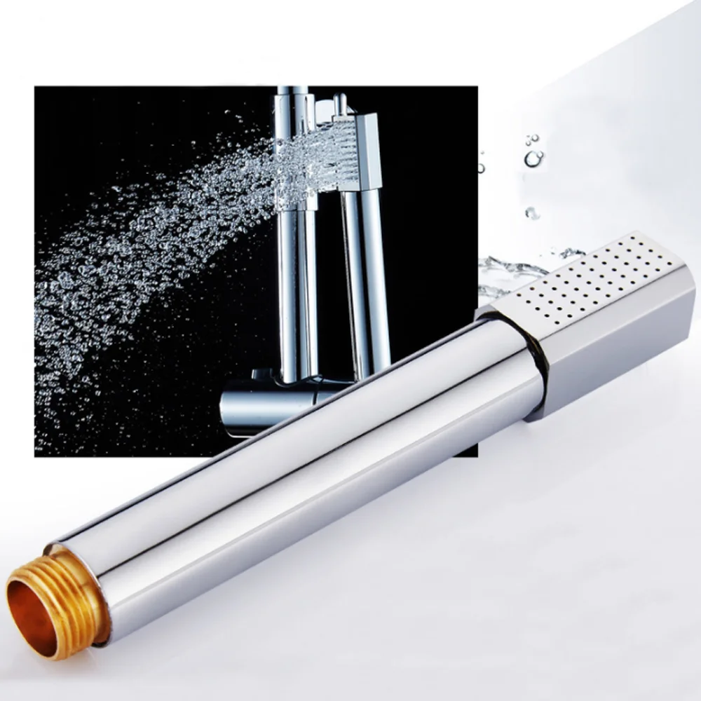 

Wall Mounted Shower Head Spray Head Rainfall Single Nozzle Water Saving Bathroom Faucets Shower Spray Bathroom Supplies