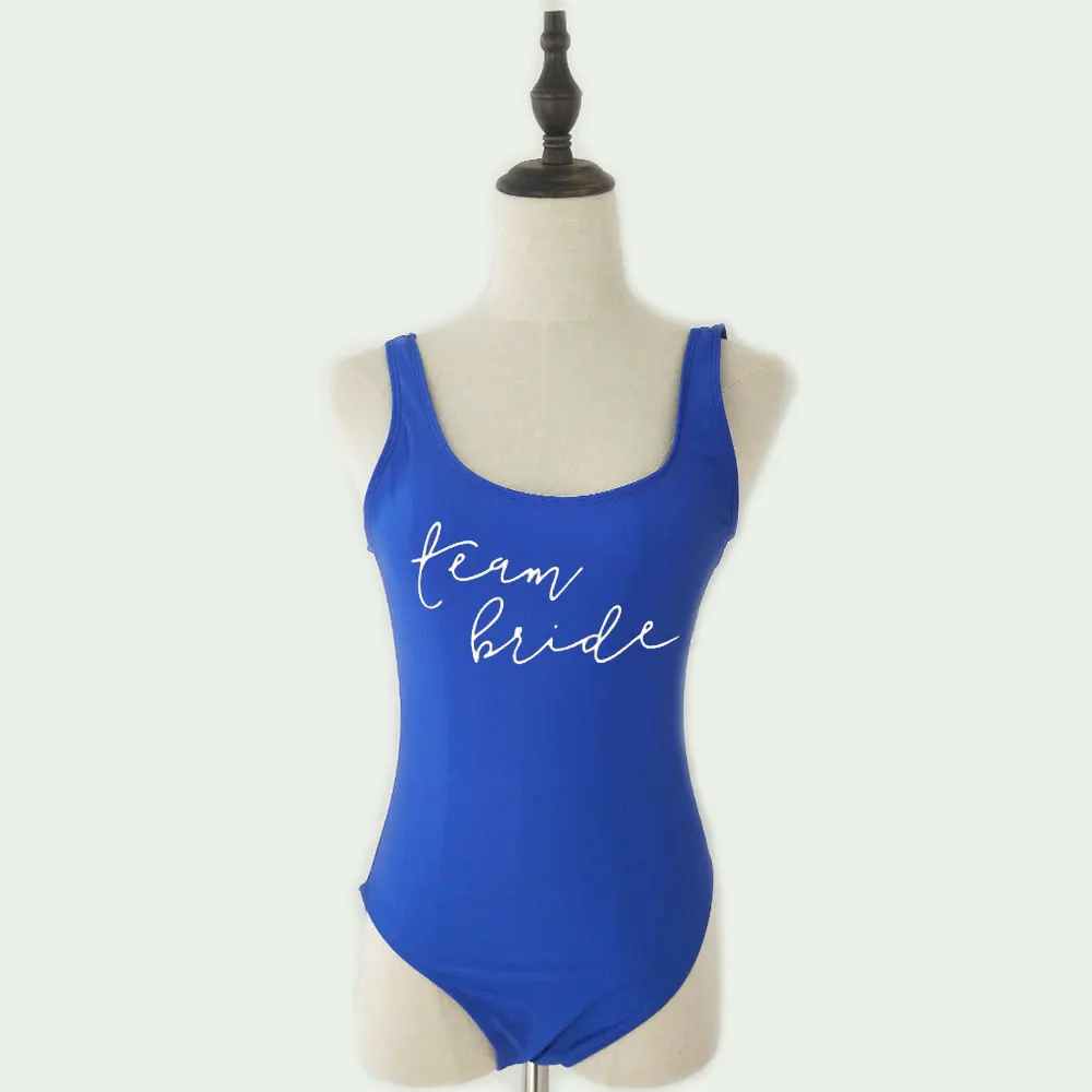 2021 Команда Невесты Женский цельный купальник для свадьбы сексуальный летний