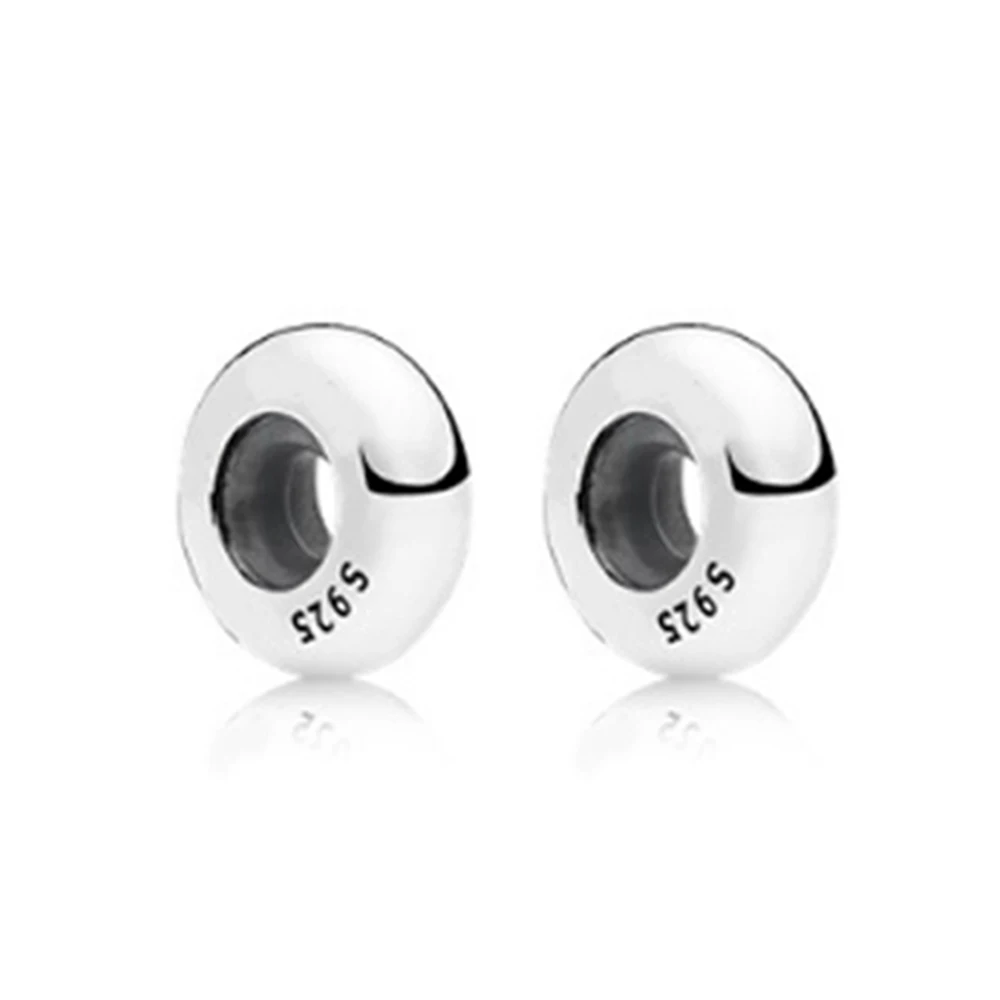 

New S925 Sterling Silver Single Crystal Ball Chain Head Suitable For Diy Open Bracelet Original Female Jewelry Accessories