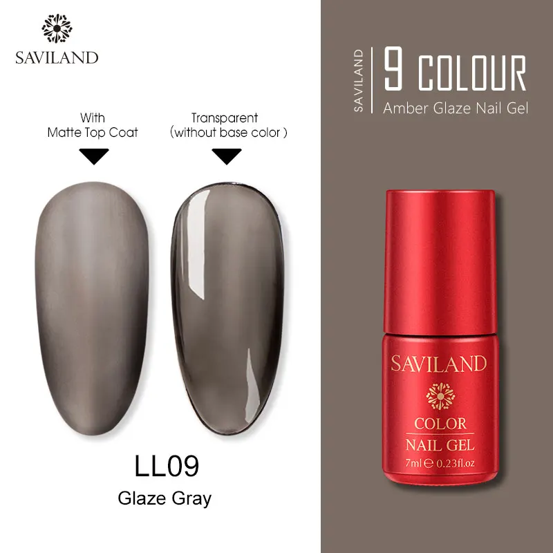 7ML LL09 SAVILAND Радужный Янтарный Гель-лак для ногтей креативный художественный Гель-лак для ногтей полупрозрачный праймер лак для ногтей - Цвет: 7ML LL09