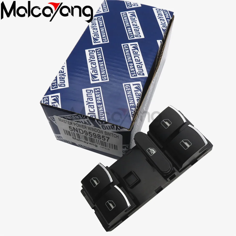

5ND959857 5ND 959 857 хром Мастер переключатель окна для гольфа MK5 MK6 Tiguan Touran Jetta Passat