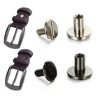 Набор из 10 металлических винтов для багажа, кожаных заклепок, 56, 58 мм, твердые винты с двойной изогнутой головкой для рукоделия, принадлежности для винты для ремней