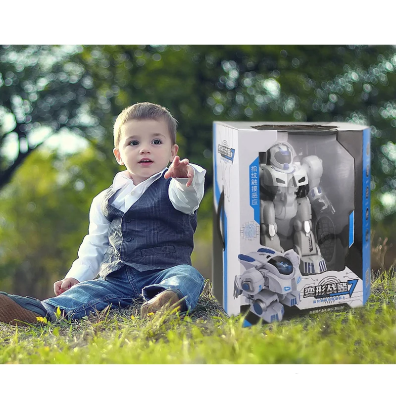 RC Smart Robot Interactive Remote Control Robots programing Mode Fingerprint Touch Song Mode Dance Mode One Key Deformation
RC Smart Robot Interactive Remote Control Robots programing Mode Fingerprint Touch Song Mode Dance Mode One Key Deformation