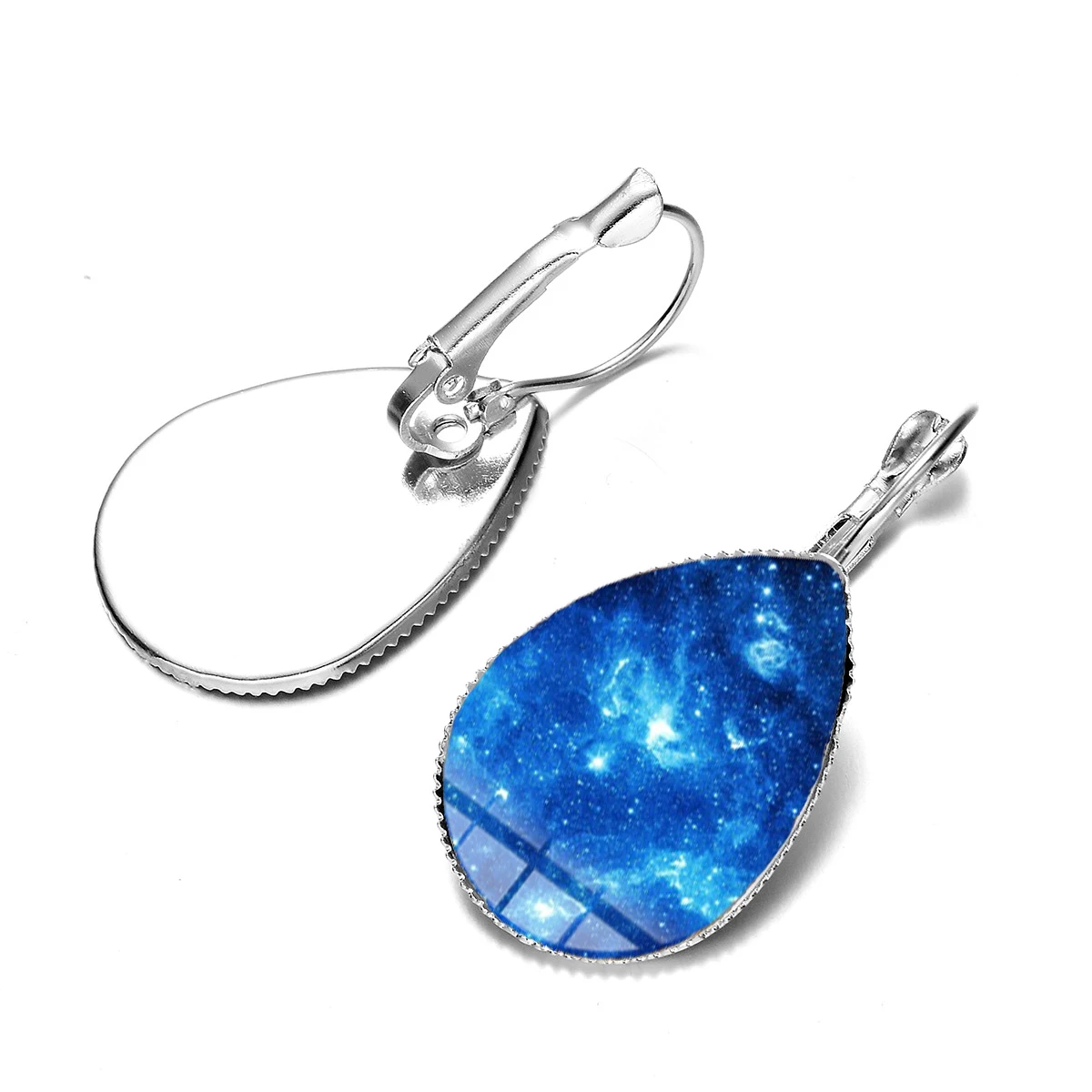 Азиатских Galaxy Туманность Капли серьги Романтический пространство стекло