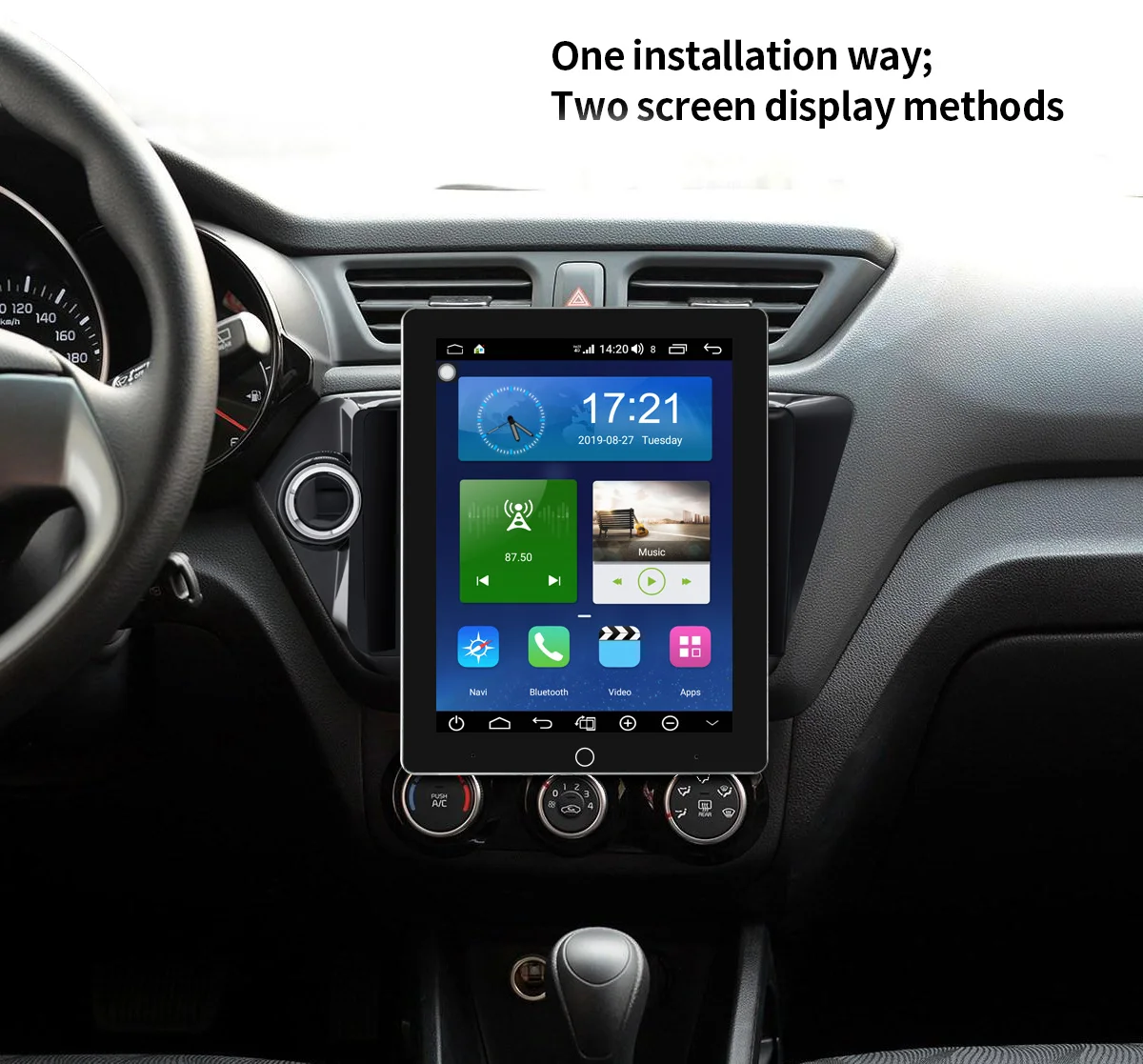 Автомагнитола для Kia Rio/K2 2012- автомобильный Android мультимедийный плеер без DVD 1 din 4G+ 64G автоматический поворотный экран автомобильный стерео gps