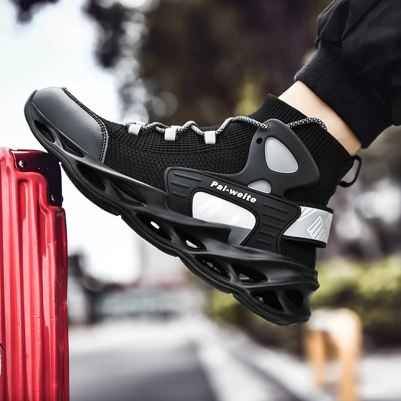 

Men Sports Shoes Breathable Trekking Footwear Male Autumn Casual Lightweight Running Shoes New Cushion Hollow Sole Sneakers