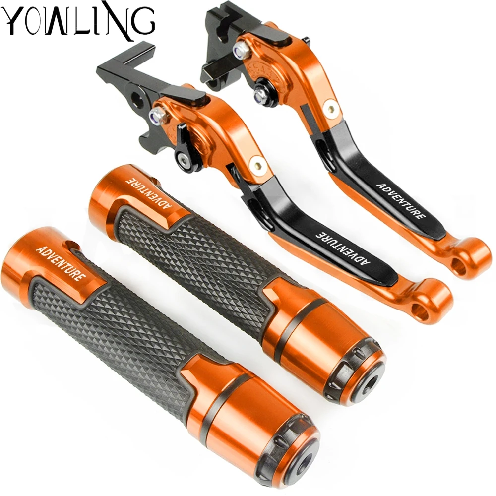

For 1190 Adventure / R 2013 2014 2015 2016 Motorcycle Accessories Brake Clutch Levers Handlebar Hand Grips ends 1190 Adv R