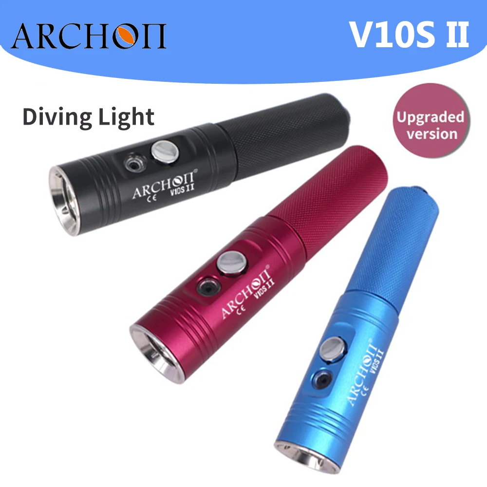 Фото Светодиодный фонарик ARCHON V10S II для дайвинга 1200 люмен, фонарик для дайвинга, подводный фонарик для дайвинга №1