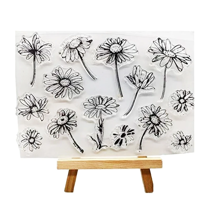 Дейзи Силиконовые DIY прозрачные наклейки материалы для скрапбукинга фотоальбома