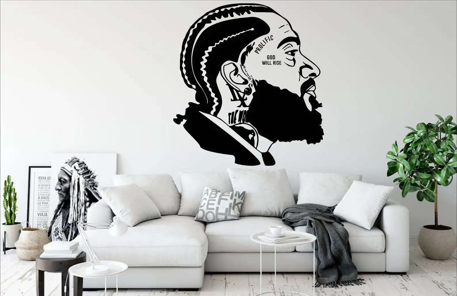 Nipsey Hussle Life LA музыкант художественное украшение на стену переводная картинка для