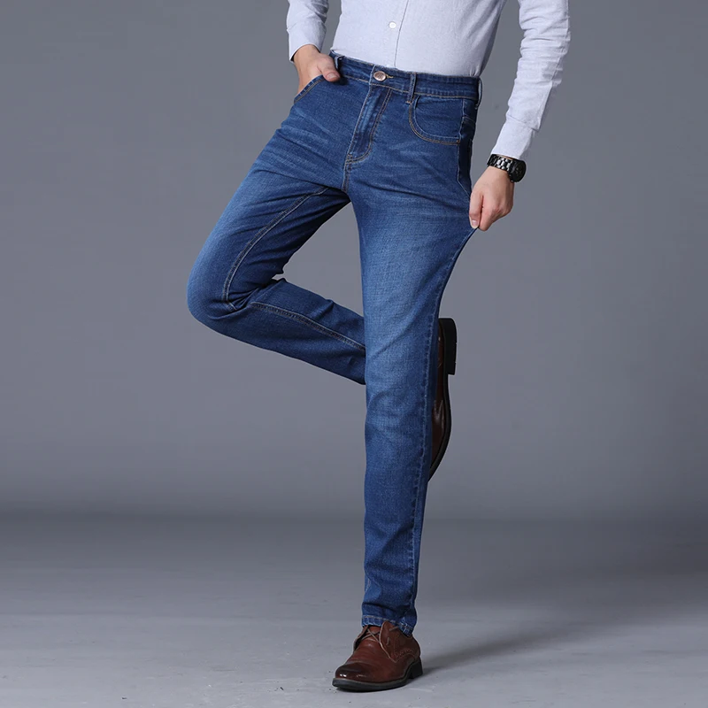 Брюки мужские джинсовые стрейчевые Стрейчевые брюки из денима в Корейском стиле
