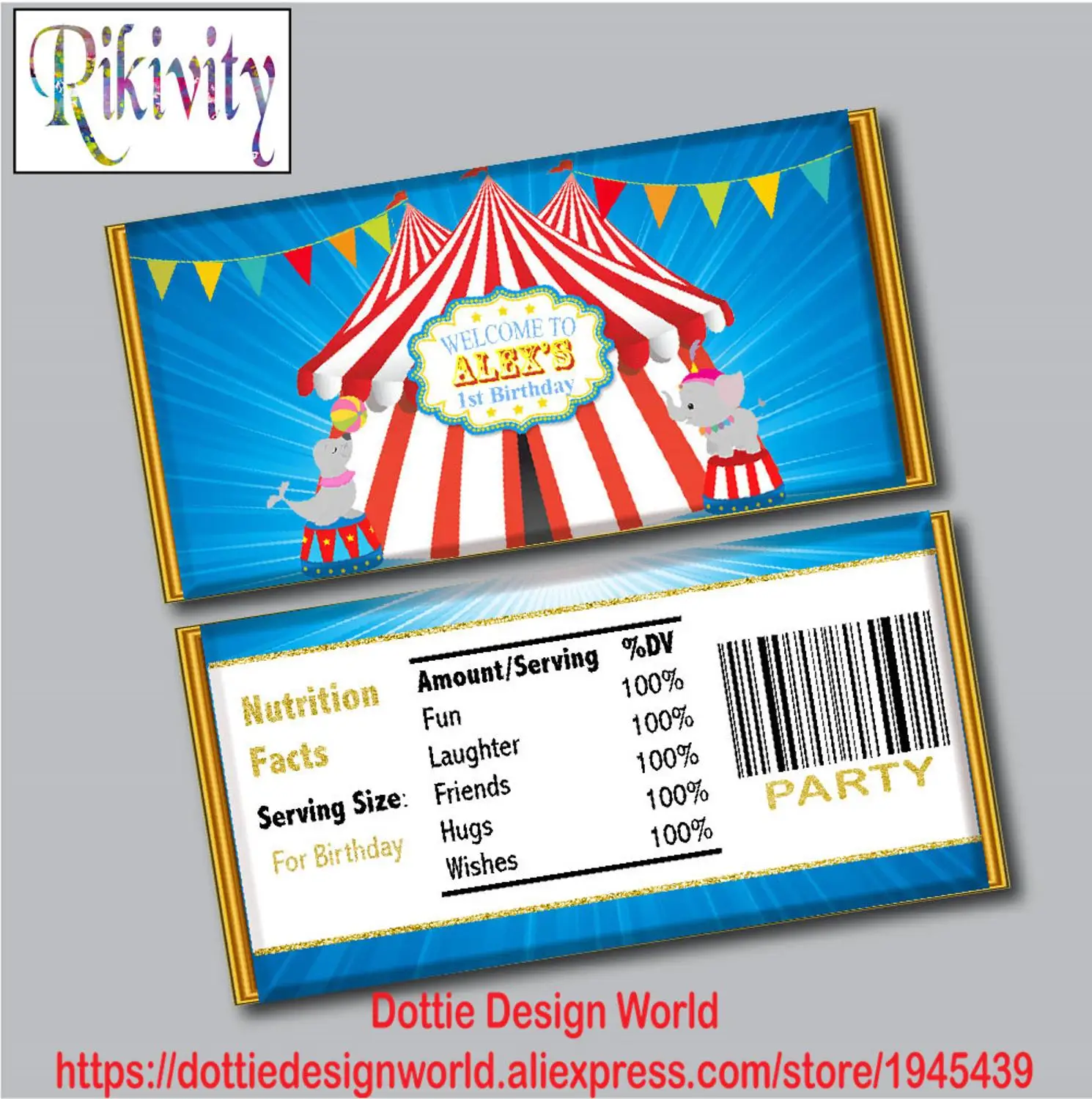 Карнавальные цирковые сувениры на день рождения конфеты жесткая шоколадная