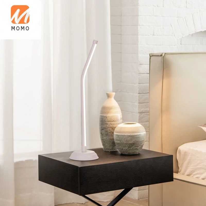 

Simple Table Lamp Bedroom Bedside Lamp Led Modern Simple Girl Multi-Function Eye Protection Dimmable Gift Night Light
