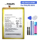 AB3900AWMC запасная батарея для мобильного телефона для PHILIPS X818 Xenium CTX818 3900mAh