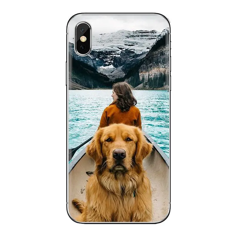 For Samsung Galaxy A3 A5 A7 A9 A8 Star A6 Plus 2018 2015 2016 2017 Animals Golden Retriever Dog Pet Soft Transparent Case Covers |