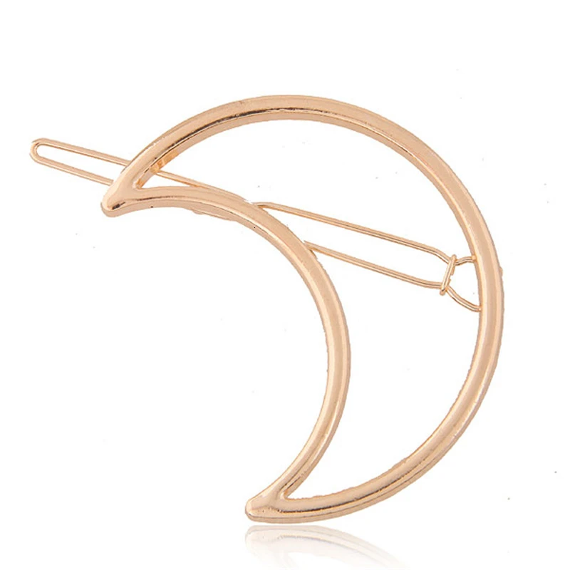 Женские заколки-пряжки для волос простые золотистые и Серебристые в Корейском