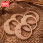 5 шт., подвеска-кольцо для зубов, из бука