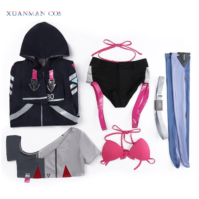 Azur Lane Косплей ВМС США Bremerton куртка футболка и шорты сексуальное бикини костюм ssn 698
