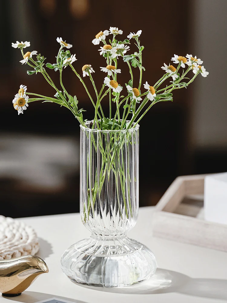 Стеклянная ваза в форме чашки декоративная подставка бутылка для гидропоники