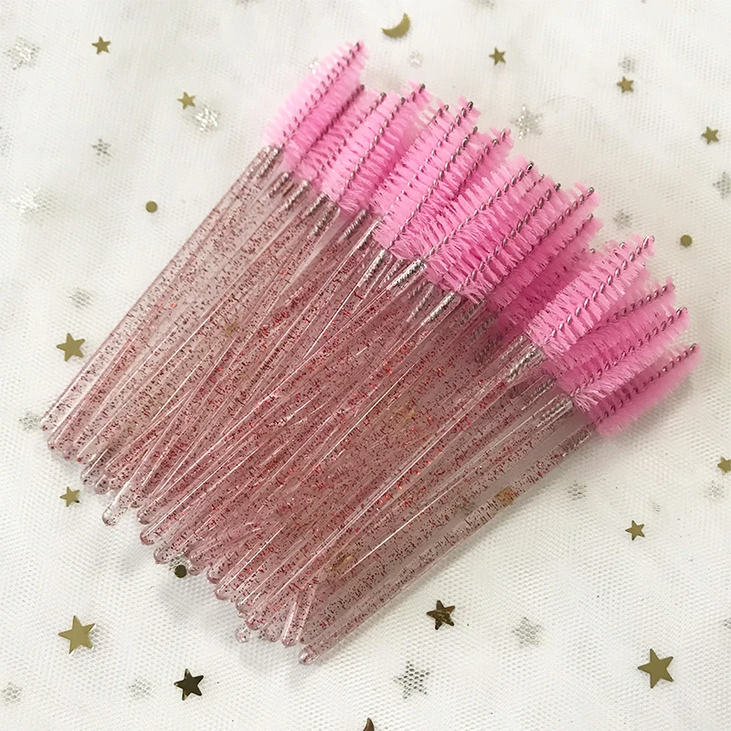 

Eyelash Brush Wholesale False Eyelashes Fake Lash Brush 50Pcs/Pack Makeup Brushes Eyelash Extension Tool
