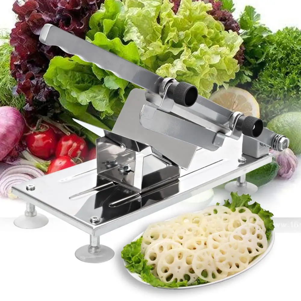Household Lamb Slicer Meat Vegetable cutter manual For Home Kitchen Tools Roll Machine Gadgets | Дом и сад