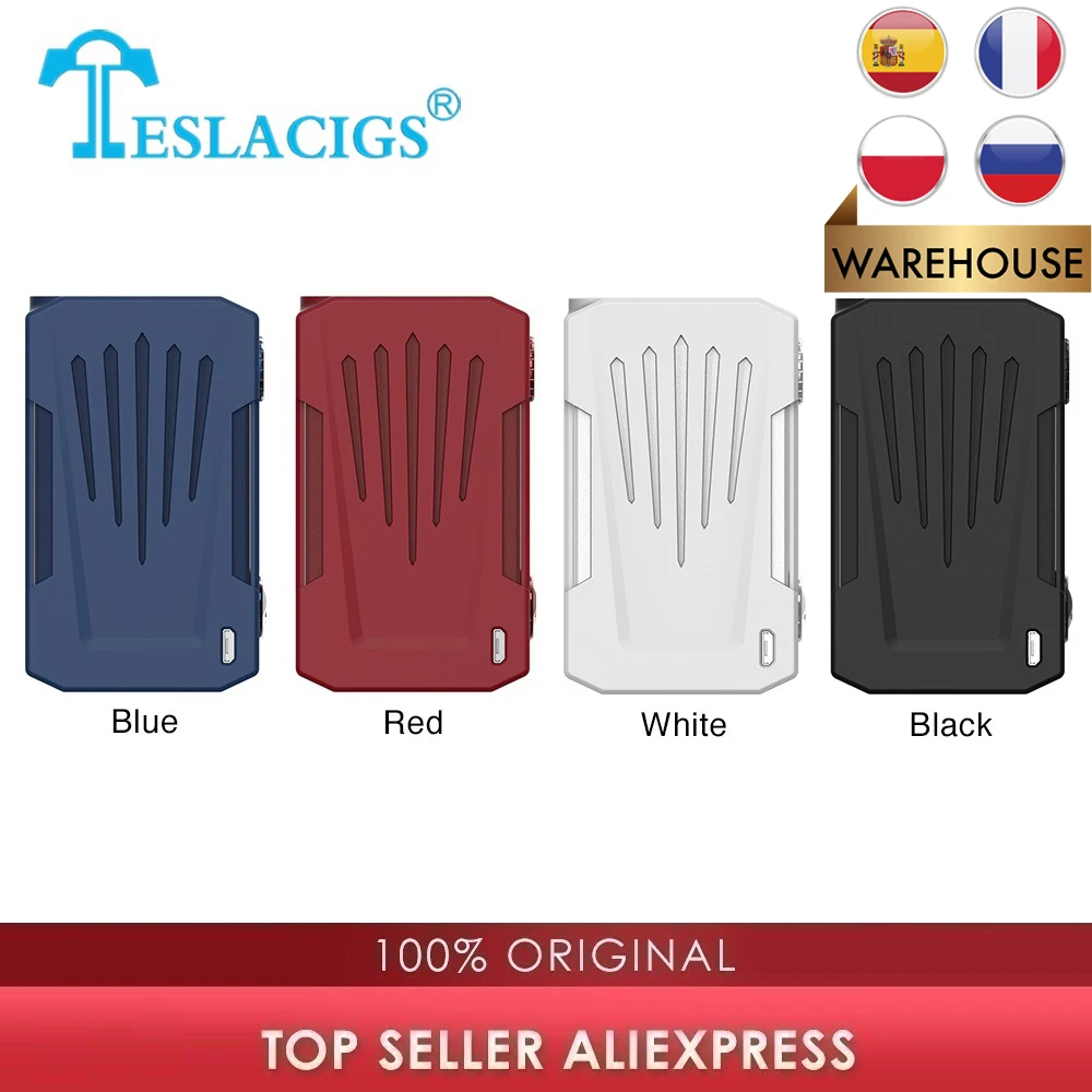 Оригинальный Tesla Invader 4X бокс мод питается от двойной батареи 18650 макс. 280 Вт вейп