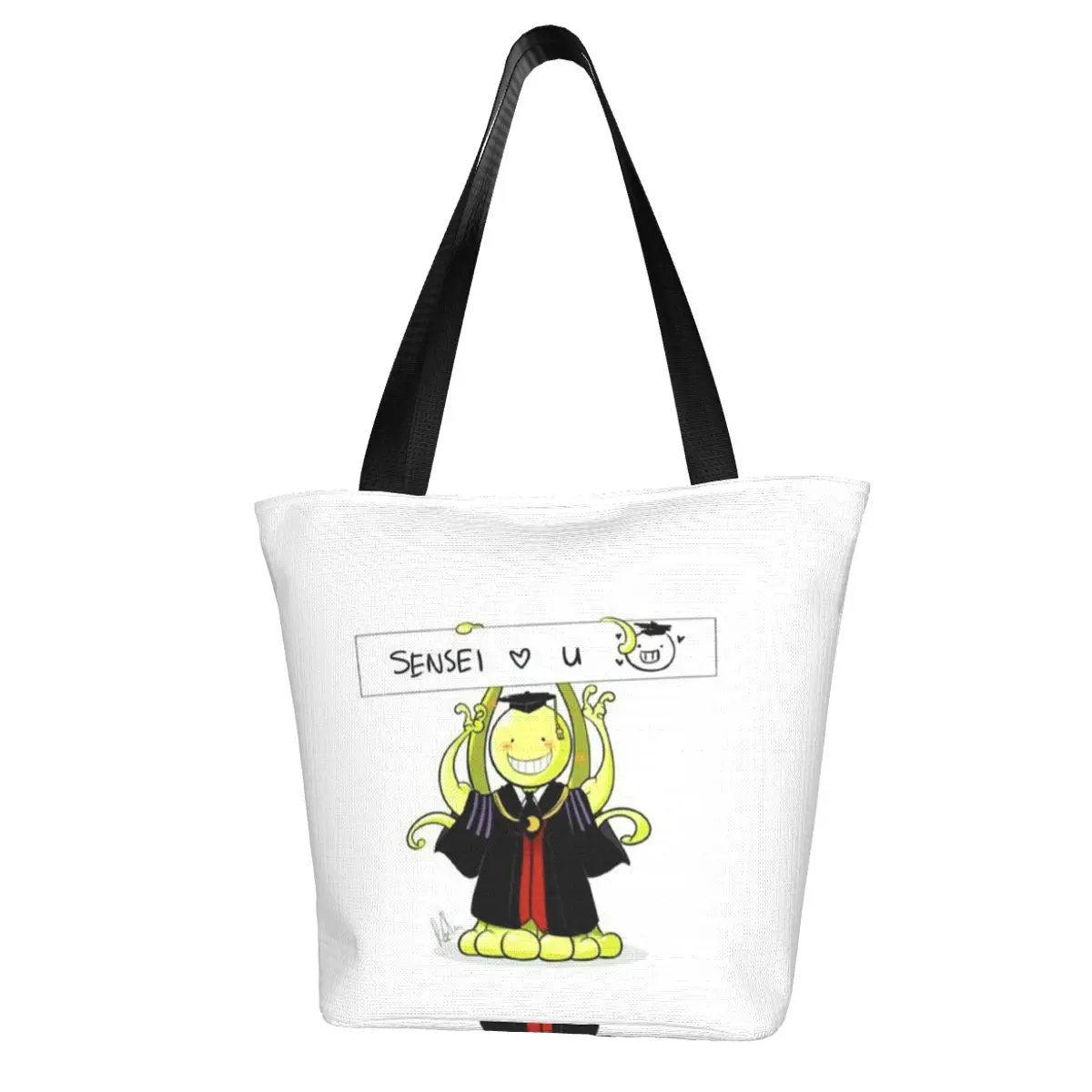

Assassination Classroom Shopping Bag Retro Cloth Outdoor Handbag Woman Fashion Bags