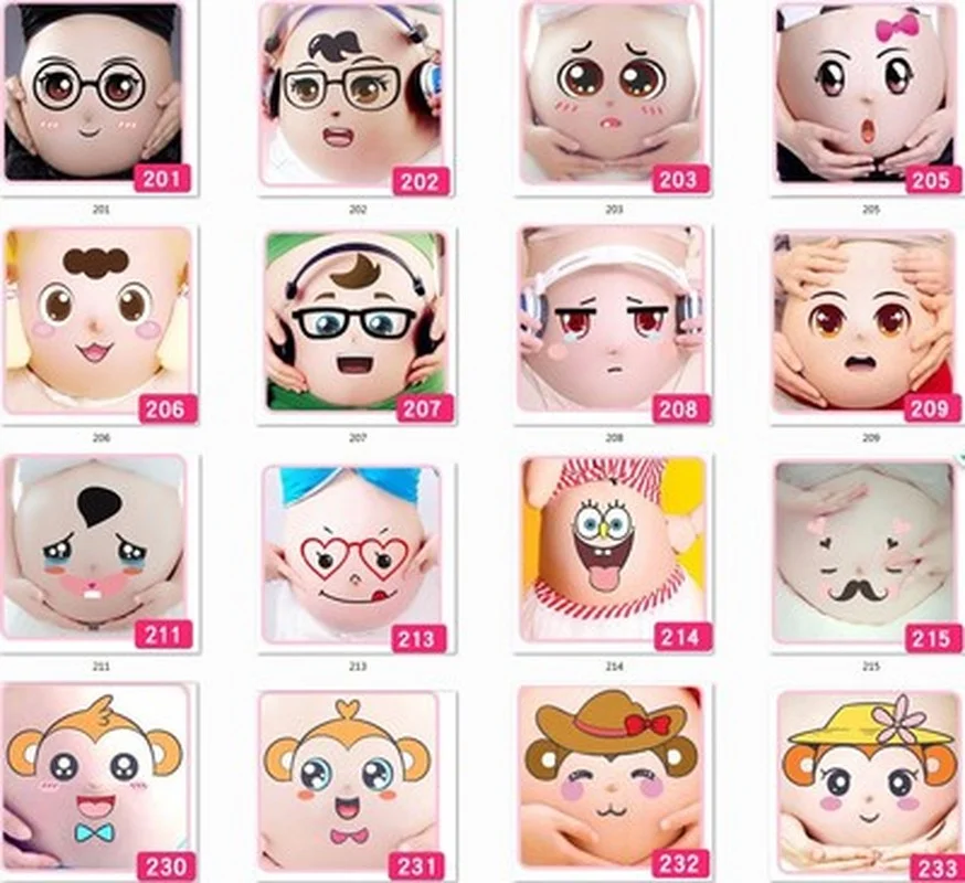 Временная тату-наклейка на живот для беременных женщин | Красота и здоровье