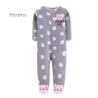 Комбинезон с длинным рукавом для новорожденных мальчиков и девочек, зимняя мультяшная одежда, Пижамный костюм унисекс для сна для малышей 0-12 месяцев, 2021