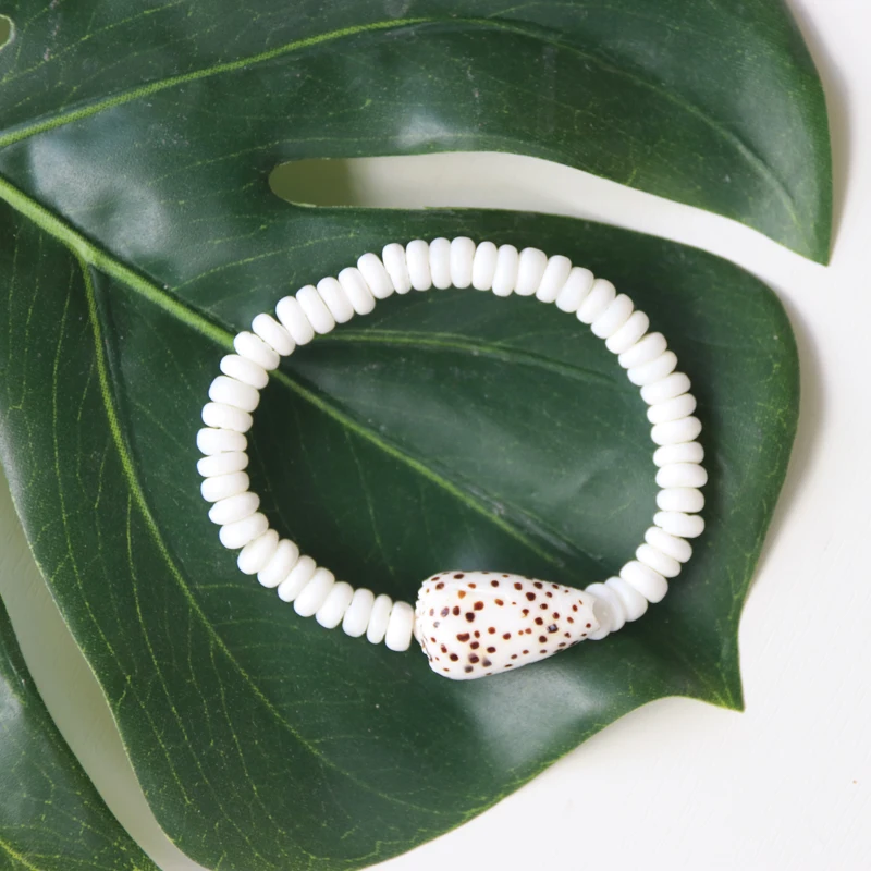 Бесплатная доставка (1 шт./лот) браслет ручной работы Cowrie из бусин ракушек пляжные