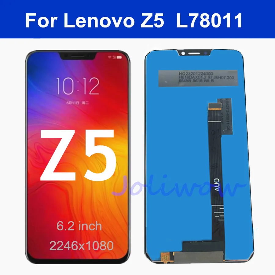 ЖК-дисплей 6 2 дюйма для Lenovo Z5 L78011 с сенсорной панелью и дигитайзером в сборе