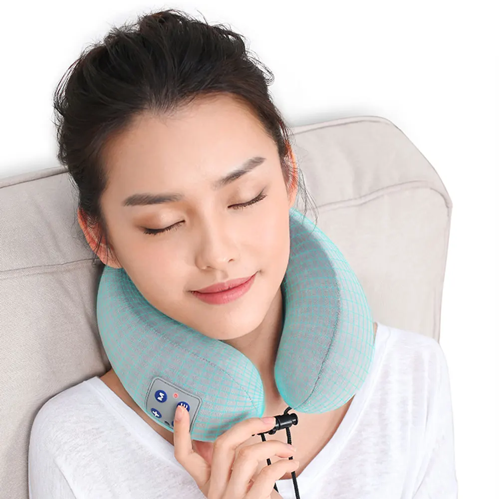 

Электрическая U-образная массажная подушка, массажер для шеи и шеи с зарядкой от USB, массажный аппарат для шеи, медицинский уход, расслаблени...