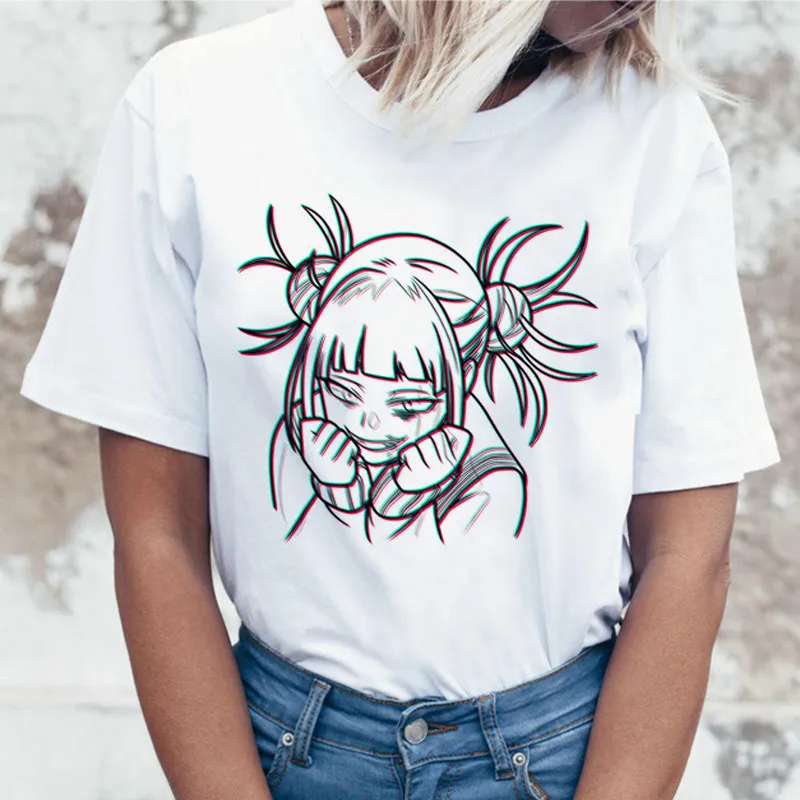 Женская футболка с принтом Los хилус Мико Тога Senpai Harajuku забавная Hentai химико топы 2019