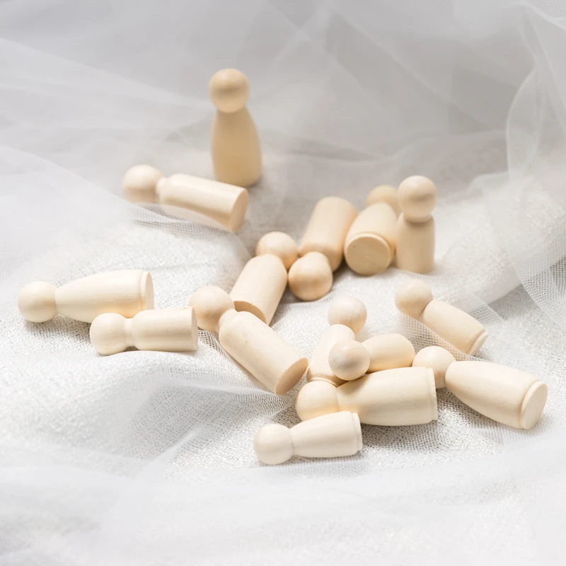 Детские игрушки 10 шт колышки для кукол кленовое дерево свадебные куклы домашний