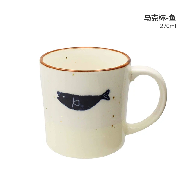 

Japanese-style Mug Vintage Cute Creative Ceramic Eco Friendly Travel Coffe Funny Mug Kubek Do Kawy Kitchen Drinkware DB60MK