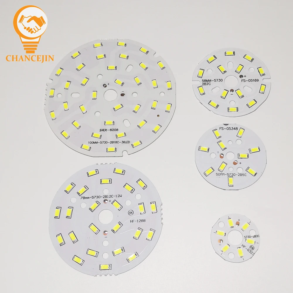 Светодиодная плата SMD5730 3 Вт 5 7 12 18 источник светильник для люстры