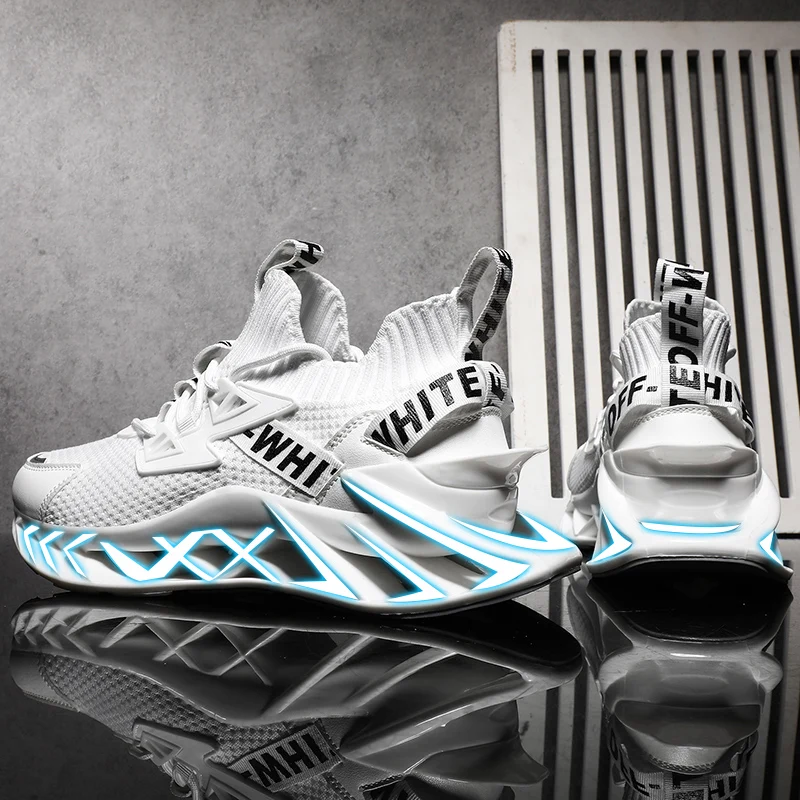 

Blade shoes for men leisure sports shoe summer 2021 new shock absorption increase breathable thin mesh running shoes