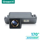 GreenYi 1080P HD 170  Автомобильная камера заднего вида для Ford Mondeo Fiesta Focus хэтчбек S-Max Kuga Night Vision Reverse Reversing 4 pin автомобильная парковка AHD