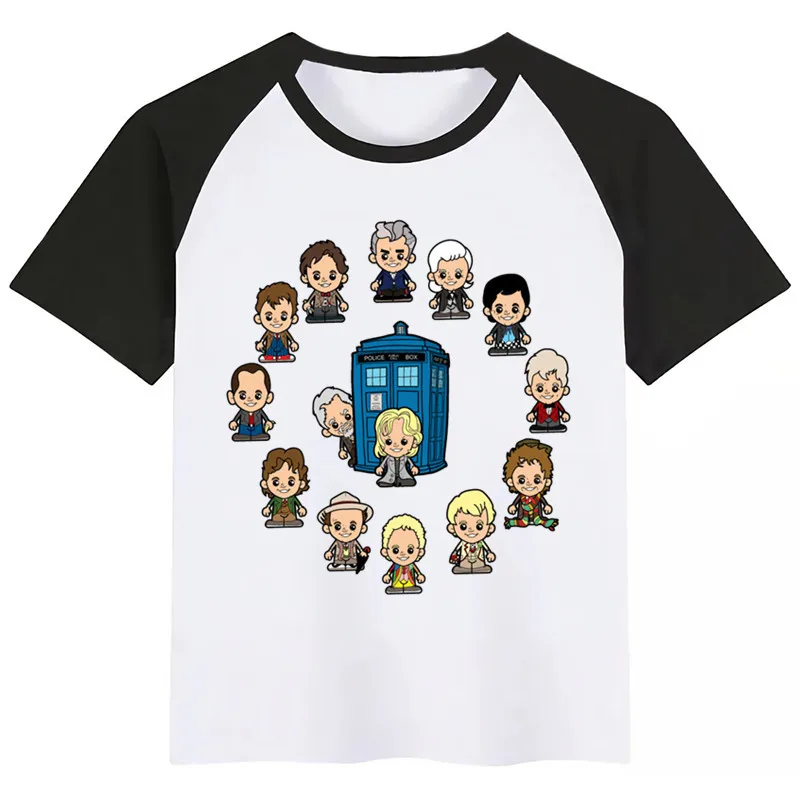 Новое поступление футболка Doctor Who для девочек с забавным принтом одежда и