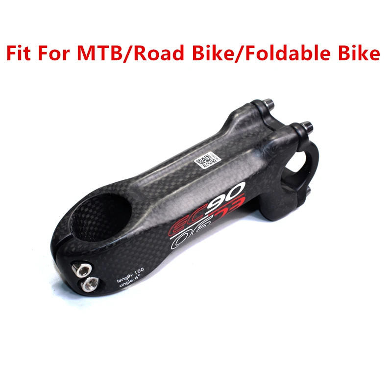 

Full Carbon Fiber Stem Riser MTB Mountain Bike Road Bicycle 28.6mm For 31.8mm Handlbar Angle 6 Degree Matte Glossy Color