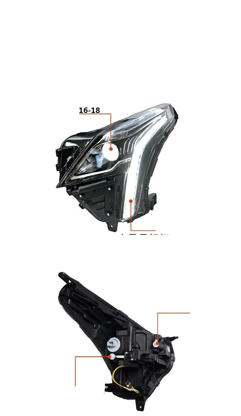 Drl авто автомобили дневные светодиодные ходовые боковые поворотники автомобиля освещение фары передние противотуманные фары 16 17 18 для Cadillac XT5