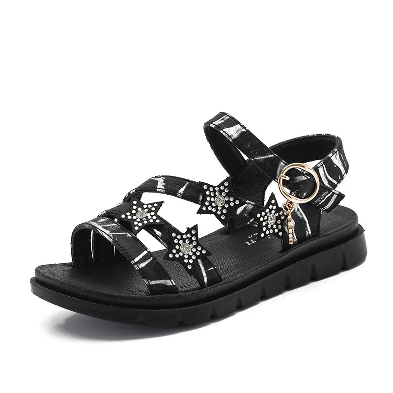 

Children's sandals princess shoes 2021 summer new fashion open toe middle school children's sandals