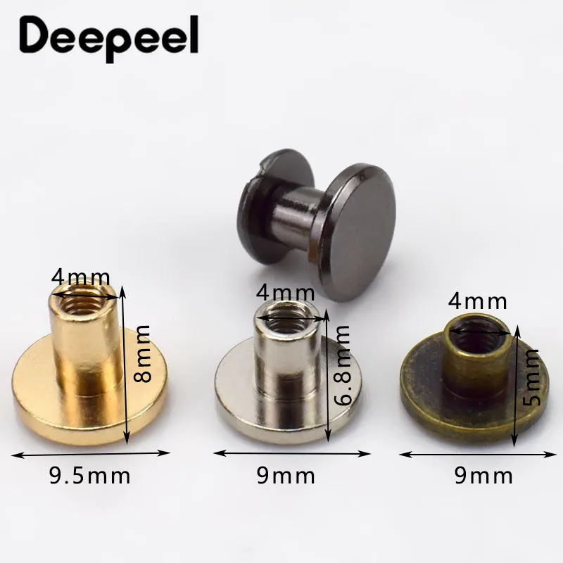 Deepeel 20 штук 5 8 мм с плоским носком жесткий Браслет “гвоздь” заклепки DIY чехла