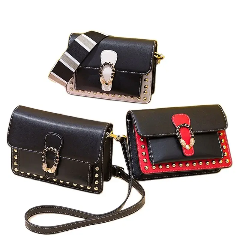 

Wide Shoulder Bag 2021 Fashion Women Black Bag For Girls Lady Designer Belt Cross Body Cups Crossbody Women's Luxury Bags