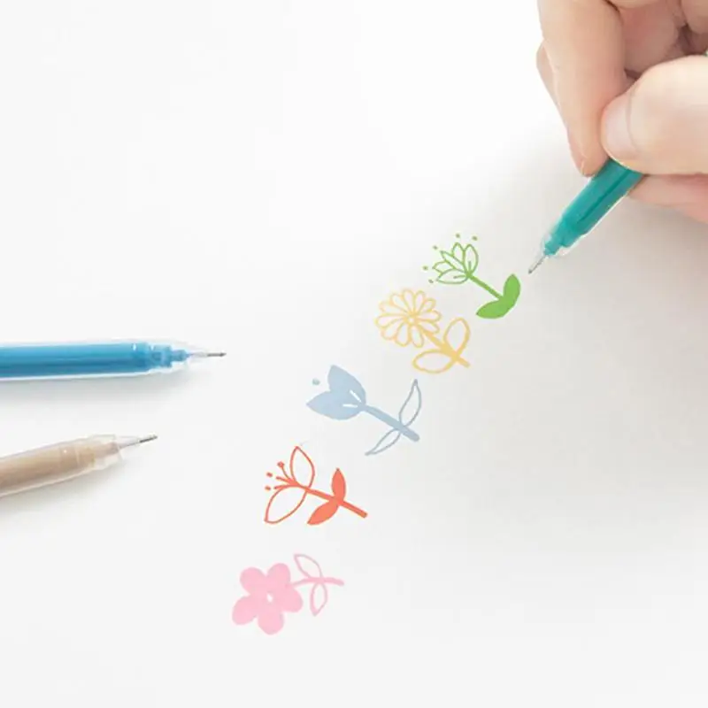 

6 Pcs Creative Morandi Gel Pen Multi Colored Set Quick Writting Supplies Drawing Drying Stationery Ink School For Kids Pen G3L7