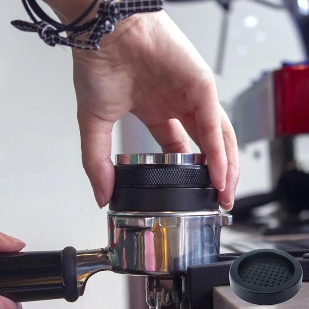 Manipulador de caf&eacute; de acero inoxidable, 53mm, altura ajustable, Trefoil, distribuidor de caf&eacute;, accesorios de caf&eacute;-3
