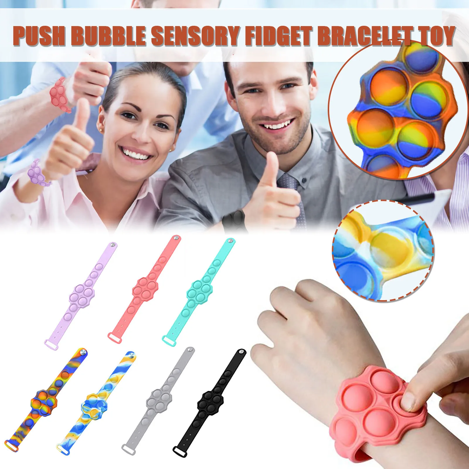 

Fidget Toys Stress Reliever Sensory Silicone Stress Reliever Toys With Dimple