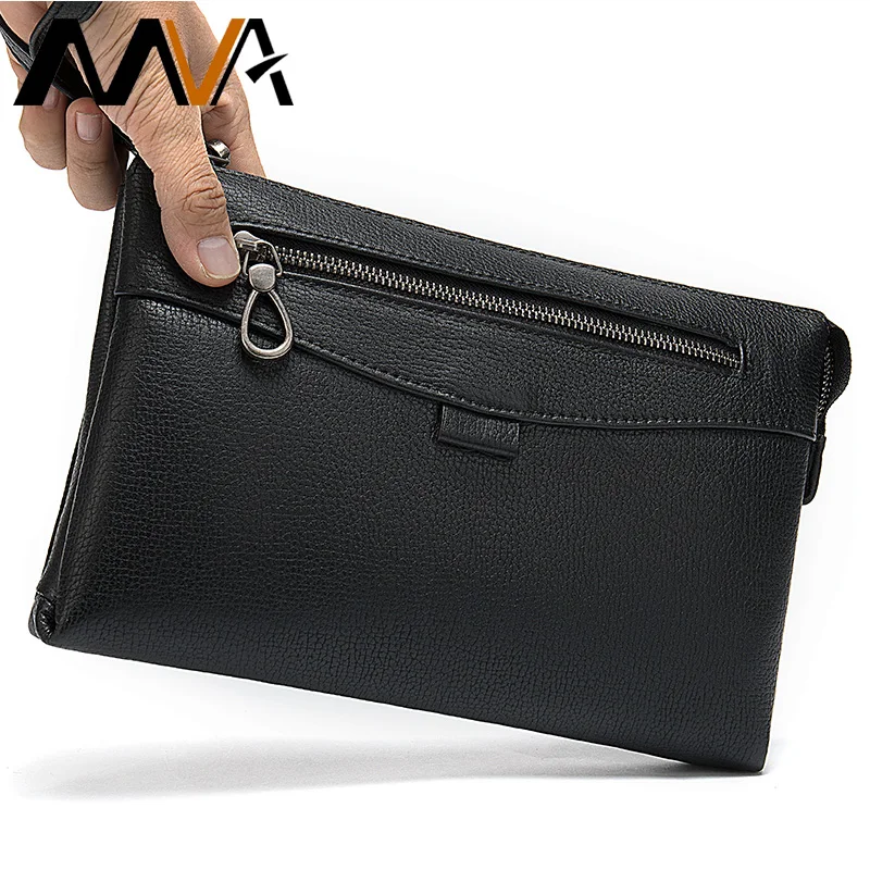 Мужской кошелек/клатч MVA из натуральной кожи мужской мужские длинные кошельки